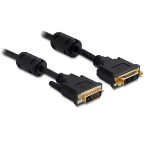 Delock DVI-I 24+5 hosszabbító kábel 1m (83106)