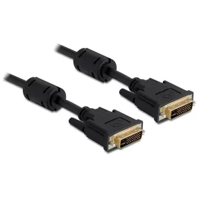 Delock DVI-I 24+5 apa - DVI-I 24+5 apa kábel 2m (83111)