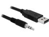 Delock USB 2.0 apa - Serial TTL 3.5 sztereó JACK 1.8 m (3.3 V) (83114)