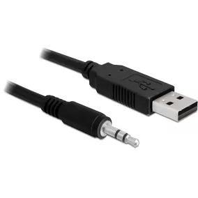   Delock USB 2.0 apa - Serial TTL 3.5 sztereó JACK 1.8 m (3.3 V) (83114)
