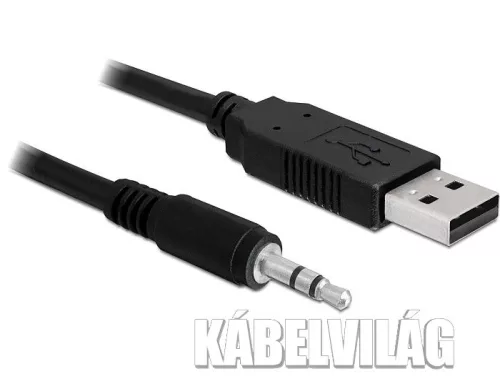 Delock USB 2.0 apa - Serial TTL 3.5 sztereó JACK 1.8 m (5V) (83115)