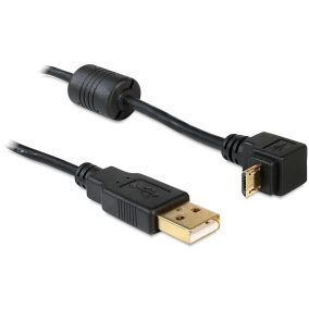 Delock micro USB könyök 90° kábel 1m (83148)