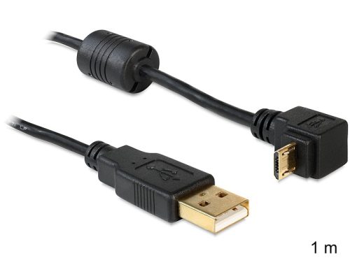 Delock micro USB könyök 90° kábel 1m (83148)