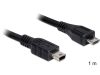 Delock micro USB - mini USB átalakító kábel 1m (83177)