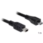 Delock Micro USB - Mini USB átalakító kábel 1m (83177)
