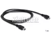 Delock micro USB - mini USB átalakító kábel 1m (83177)