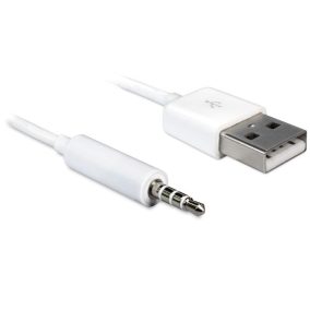   Delock USB 2.0 apa - sztereó JACK 3.5 apa 4tűs IPOD kábel, 1m (83182)