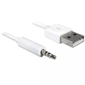   Delock USB 2.0 apa - sztereó JACK 3.5 apa 4tűs IPOD kábel, 1m (83182)