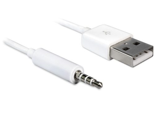 Delock USB 2.0 apa - sztereó JACK 3.5 apa 4tűs IPOD kábel, 1m (83182)