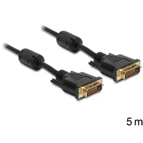 Delock DVI 24+1 apa > apa kábel, 5 m (83192)