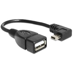 Delock USB mini apa > USB 2.0-A anya OTG kábel, 16 cm (83245)
