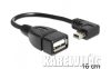 Delock USB mini apa > USB 2.0-A anya OTG kábel, 16 cm (83245)