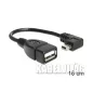 Delock USB mini apa > USB 2.0-A anya OTG kábel, 16 cm (83245)
