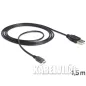 Delock Micro USB kábel töltésjelzővel 1.5m (83272)