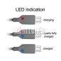 Delock micro USB kábel töltésjelzővel 1.5m (83272)
