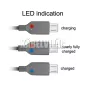 Delock Micro USB kábel töltésjelzővel 1.5m (83272)