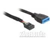 Delock kábel USB 2.0 pin header female > USB 3.0 pin header male, 0.3m (83281)