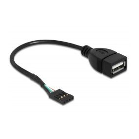 Delock Cable USB 2.0 type-A female to pin header (83291)