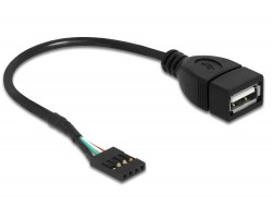 Delock Cable USB 2.0 type-A female to pin header (83291)