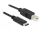 Delock USB C 2.0 apa - USB-B 2.0 apa kábel 0.5 m, fekete (83328)