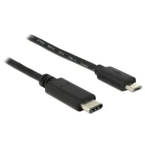   Delock USB C 3.1 apa - USB-B micro 2.0 apa, kábel, 0.5m (83333)