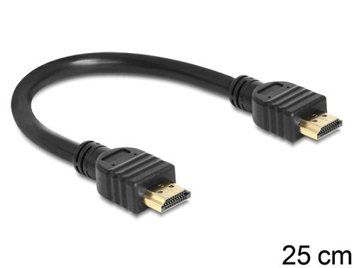 Delock HDMI kábel 0.25m (aranyozott) 1.4 ethernet (83352)