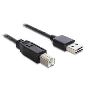   Delock Kábel EASY-USB 2.0 A - B-típusú  3m, fekete (83360)