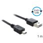 Delock Easy USB mini kábel 1m (83362)