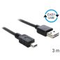 Delock Easy USB mini kábel 3m (83364)