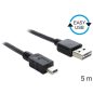 Delock Easy USB mini kábel 5m (83365)