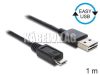 Delock Easy USB micro kábel 1m (83366)