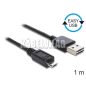 Delock Easy USB micro kábel 1m (83366)
