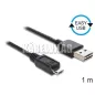 Delock Easy USB micro kábel 1m (83366)