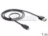 Delock Easy USB micro kábel 1m (83366)