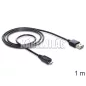 Delock Easy USB micro kábel 1m (83366)
