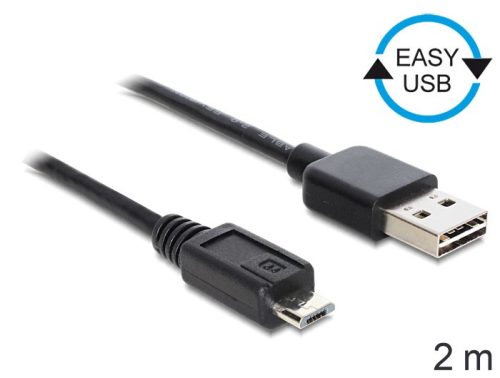 Delock Easy USB micro kábel 2m (83367)