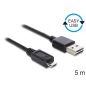 Delock Easy USB micro kábel 5m (83369)