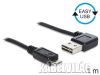 Delock EASY USB 2.0 A apa hajlított - micro B apa kábel, 1m (83382)