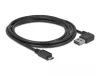 Delock EASY USB 2.0 A apa hajlított - micro B apa kábel, 2m (83383)