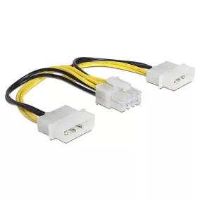 Delock 8 tűs EPS - 2x4 tűs molex, 0,15m (83410)