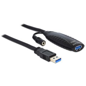 Delock Aktív USB 3.0 hosszabbító kábel 10m (83415)