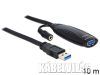 Delock Aktív USB 3.0 hosszabbító kábel 10m (83415)