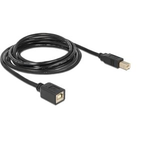 Delock USB 2.0 B apa - anya hosszabbító kábel, 2m (83427)