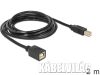 Delock USB 2.0 B apa - anya hosszabbító kábel, 2m (83427)