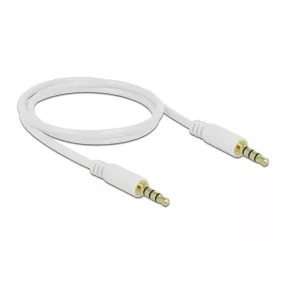 Delock Jack 3.5 mm 4 pin kábel 1m fehér (83440)