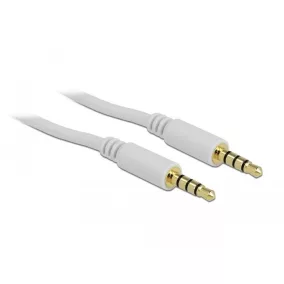 Delock Jack 3.5 mm 4 pin kábel 2m fehér (83441)