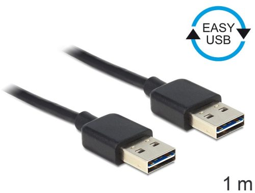 Delock Easy USB 2.0 AM-AM kábel 1m (83460)