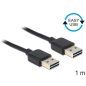 Delock Easy USB 2.0 AM-AM kábel 1m (83460)