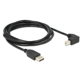 Delock USB 2.0 AM-BM nyomtató kábel 90 fok, 2m (83528)