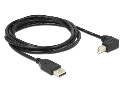 Delock USB 2.0 AM-BM nyomtató kábel 90 fok, 2m (83528)